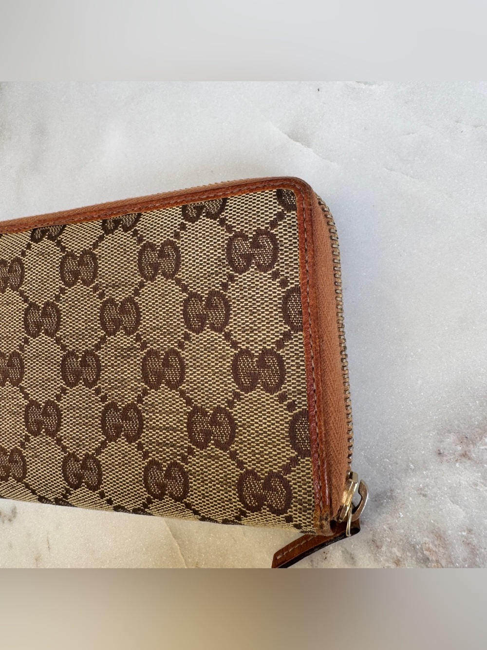 SOLD Gucci GG Canvas Long Zippy Wallet - Picture 9 of 15